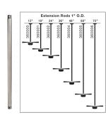 Kichler 360002Ni Accessory Fan Down Rod 24 Inch, Brushed Nickel