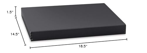 Lineco Drop-Front Storage Boxes Black 14.5 X 18.5 X 1.5