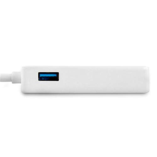 Startech.Com Usb 3.0 To Gigabit Ethernet Adapter Nic W/ Usb Port (White)   Usb 3.0 Nic   10/100/1000 Mbps Usb 3.0 Lan Adapter (U