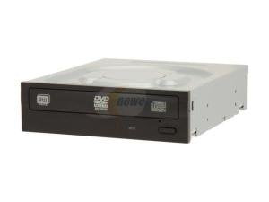PLDS Lite-On Super AllWrite IHAS124-04 24X SATA DVD+/-RW Dual Layer Drive (Black), Bulk - Bulk
