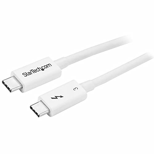 Startech.Com 1.6Ft (50Cm) Passive Thunderbolt 3 Cable, 40Gbps, 100W Pd, 4K/5K Video, Thunderbolt Cable, Compatible With Usb4/Dp 