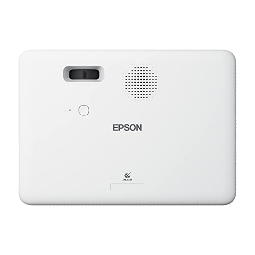 Epson EpiqVision Flex CO-W01 Portable Projector, 3000 Lumens, 3LCD, White, 300-Inch Home Entertainment, Streaming Ready