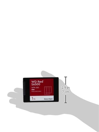 Western Digital 1Tb Wd Red Sa500 Nas 3D Nand Internal Ssd - Sata Iii 6 Gb/S, 2.5/7Mm, Up To 560 Mb/S - Wds100T1R0A, Solid State
