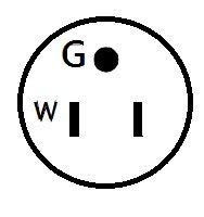 Parkworld 885460 Adapter Cord 5 15 Male Plug To Locking L14 20 Female Receptacle