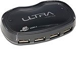 Ultra Products 4 Port Usb 2.0 Hub (Black)