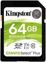 Kingston Sds264Gb, 64Gb 100Mbs Sd Memory Card
