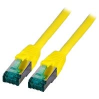 EFB-Elektronik MK6001.7,5Y Cat.6A S/FTP Patch Cable, 7500 mm Length, Yellow