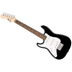 Squier Mini Stratocaster Electric Guitar, With 2-Year Warranty, Black, Laurel Fingerboard, Left-Handed