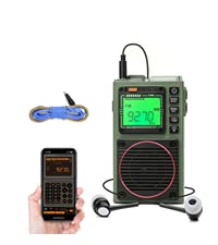 Raddy Rf75A App Control Shortwave Radio, Portable Shortwave Radios Am/Fm/Vhf/Sw/Wb Weather Radio, Pocket Radio Rechargeable W/ 9