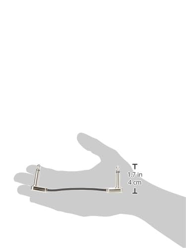 Ernie Ball Flat Ribbon Patch Cable, 3In, Black (P06225)