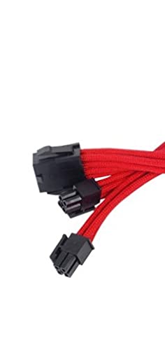 SilverStone Sleeved Extension Power Supply Cable 1 x 8-Pin to EPS12V 8-Pin PP07-EPS8R Red