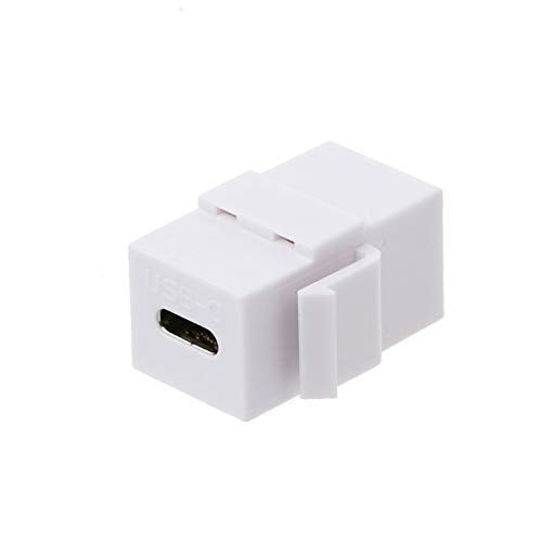 Qaoquda Usb C Keystone Jack, Usb 3.1 Type C Connector Keystone Insert Female To Female, Coupler Type For Wall Plate Outlet Panel
