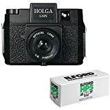 Holga 120N Medium Format Film Camera (Black) With 120 Film Bundle