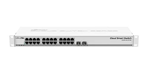Mikrotik Css326 24G 2S+Rm Managed Gigabit Ethernet (10/100/1000) Supports Power Over Ethernet (Poe) 1U Network Switch, White