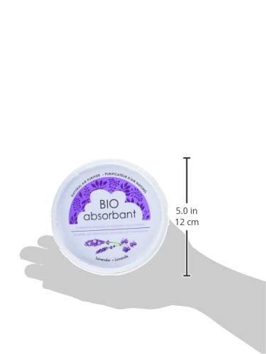 Attitude Bio Absorbant Air Purifier With Activated Carbon, Plant- And Mineral-Based, Absorbs Odors, Vegan, Lavender, 8 Ounces