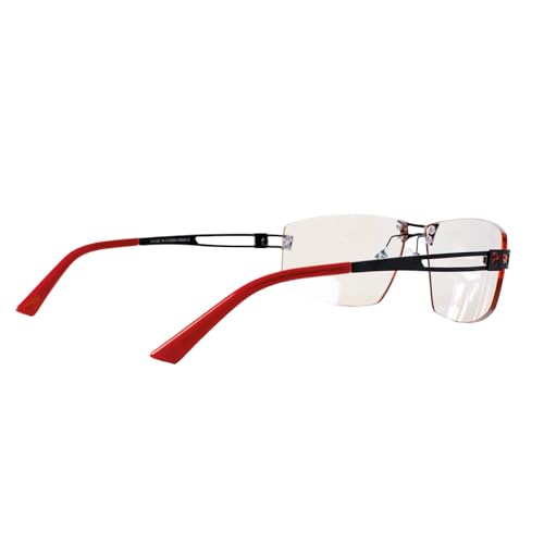 Arozzi - Visione Vx600 Blue Light Blocking Computer And Gaming Glasses - Anti-Glare, Uv Protection - Red