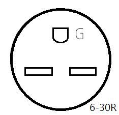Parkworld 885415 Nema Dryer 10 30P 30A To Heater 6 30R 30A Welding Adapter Cord 250V (1 Feet)