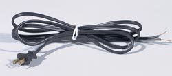 B&P Lamp Black Lamp Cord, 16 Foot Long Spt 2 Wire, Ul Listed