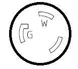 Parkworld 692040 Splitter, Marine 30 Amp Shore Power L5 30P Male Plug To (2) L5 30R Female Connector