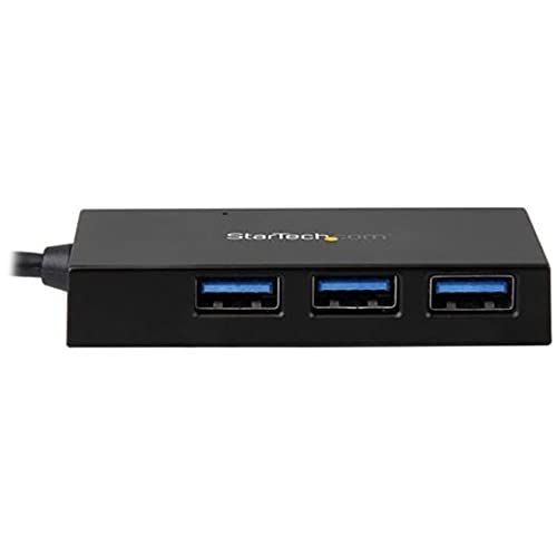 Startech.Com 4-Port Usb 3.0 Hub - Powered Usb 3.0 Hub - Usb-C To 1X Usb-C And 3X Usb-A Adapter - Usb 3.0 (5Gbps) - Usb-C Port Ex