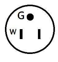 Parkworld 691968 Shore Power Adapter Cord Household 15A Male 5 15P To L5 30R Rv/Camper/Marine 30A Female With Locking Ring (1Ft)