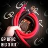 Gp Car Audio Big 3 Upgrade Wiring Kit Ofc True 1/0 Awg Gauge Red And Black