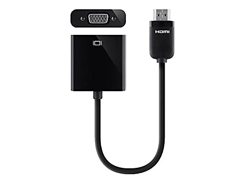 Belkin Hdmi To Vga + 3.5Mm Audio Adapter M/F 1080P 5 Ft. Black Blkf2Cd058