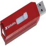 Usb Flash Drive,W/Retract. Connector/Security Feature,8Gb,Rd Qty:4