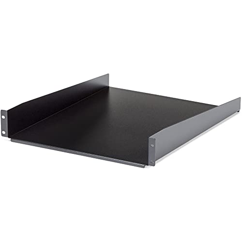 Startech.Com 2U Server Rack Shelf   Universal Rack Mount Cantilever Shelf For 19'' Network Equipment Rack & Cabinet   Heavy Duty