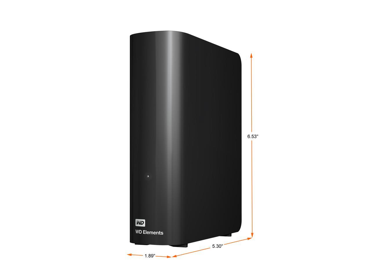 Western Digital Elements Desktop External Hard Drive USB 3.0 20TB Black