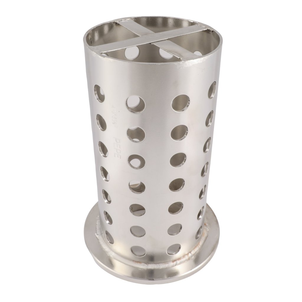 Perforated Stainless Steel Casting Flasks (4" x 8 1/2", Flanged) - Large