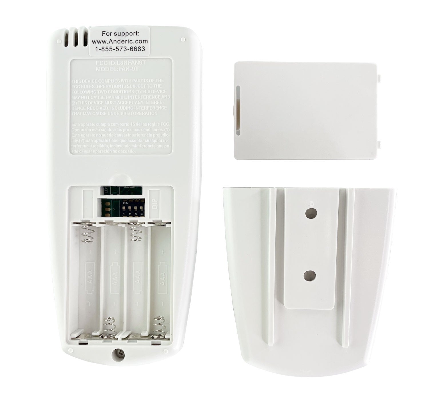 Anderic Substitute for Hampton Bay FAN25T Thermostatic Ceiling Fan Remote Control [FAN9TR]