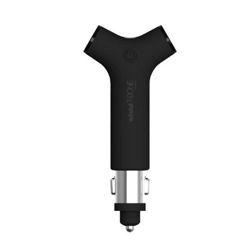 Schatzii T-Bone 3 In1 Car Charger+Pwrbnk+Led Flashlight   Black