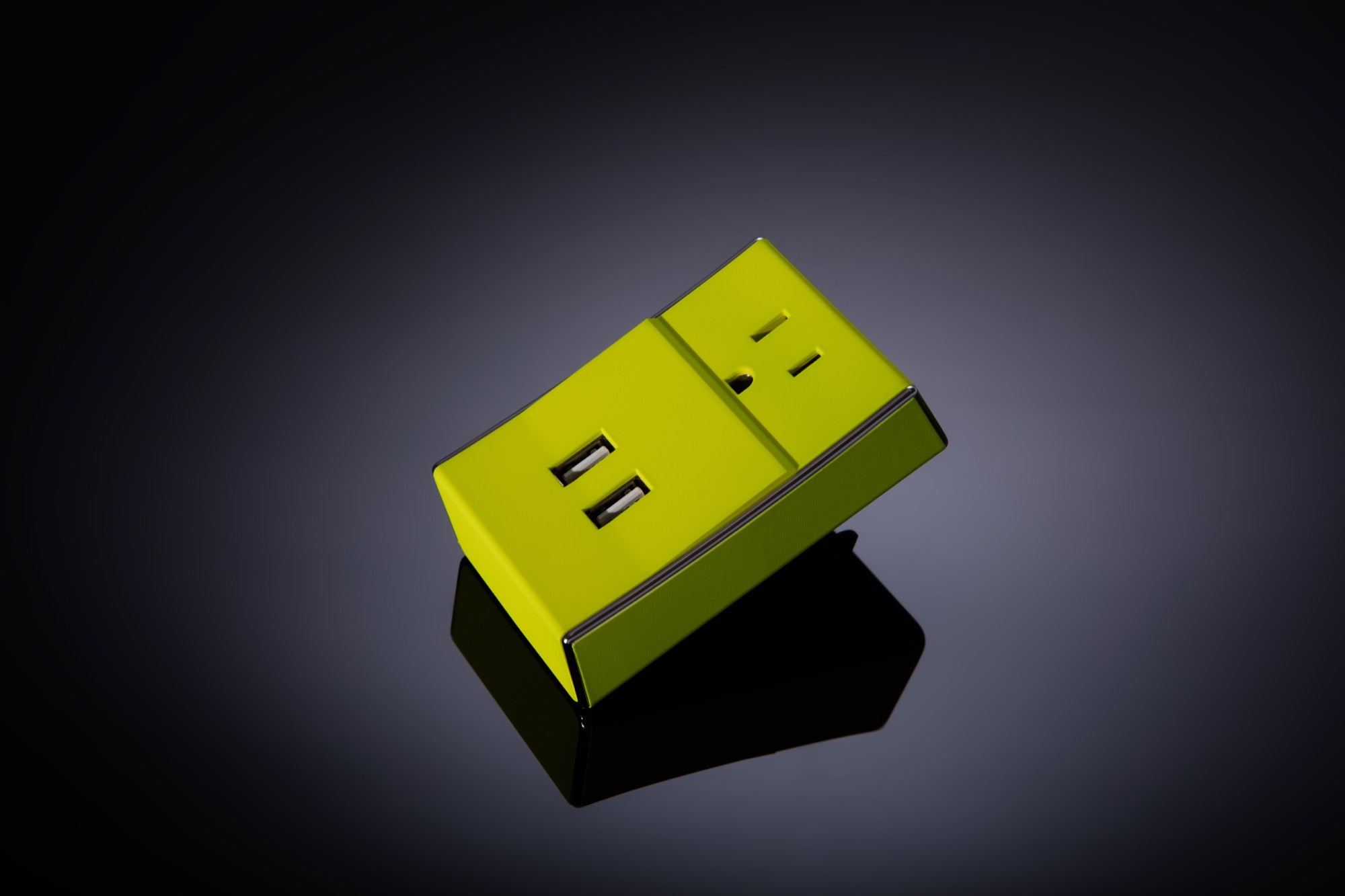 Schatzii Wally - Dual Usb + Standard Wall Charger - Lime Green