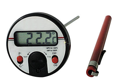 DIG THERMOMETERPLASTIC W/POCKET CLIP