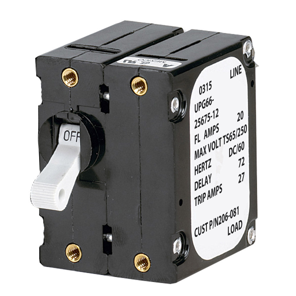 Paneltronics 'A' Frame Magnetic Circuit Breaker - 5 Amps - Double Pole,WBAUVA001342176