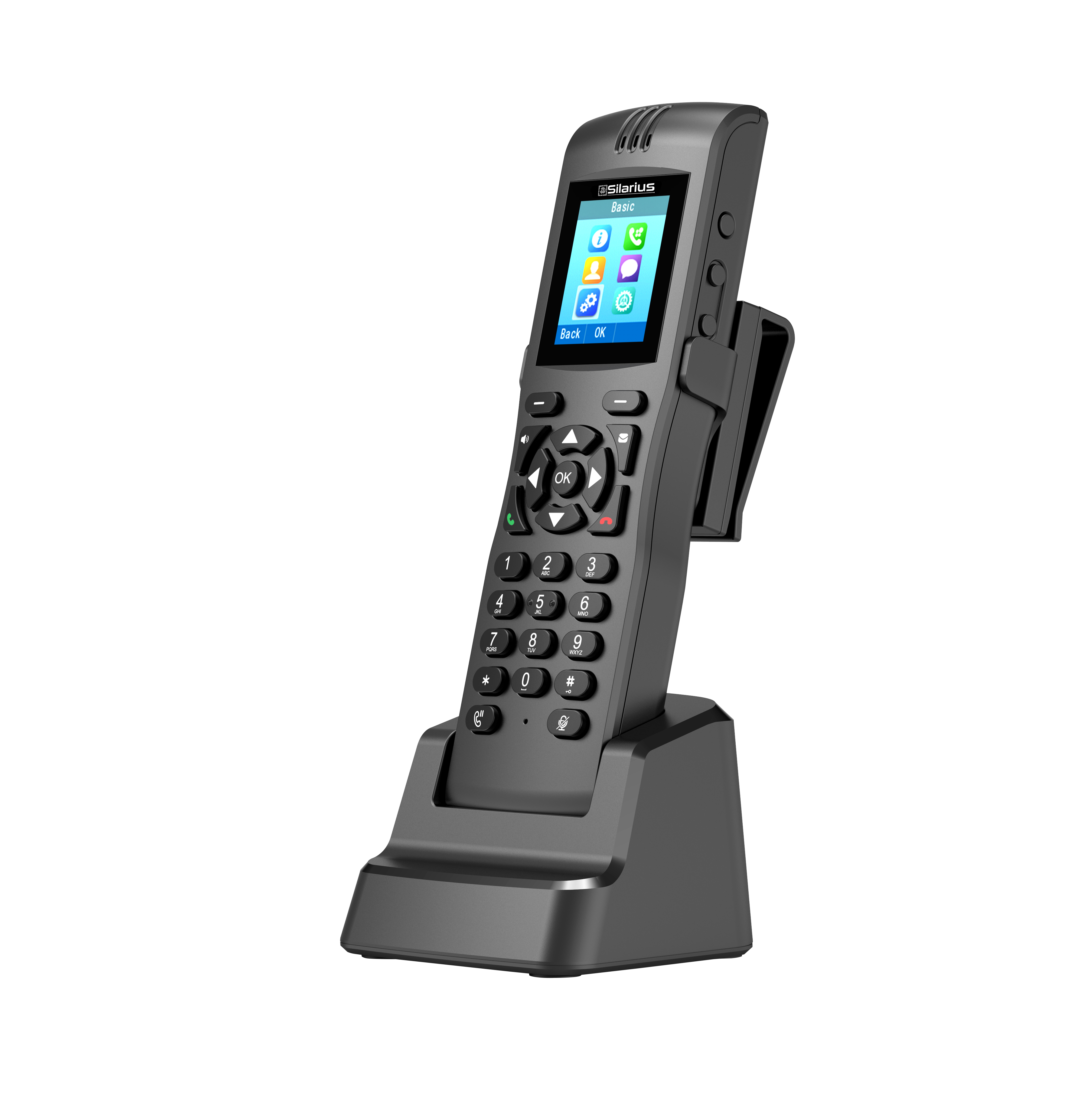 Silarius SILPIPP2SW Portable Dual-Band IP Phone with Belt Clip
