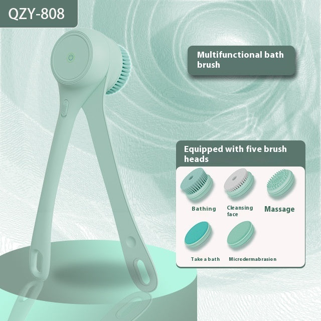 🚿 Electric Bath Brush – Automatic Back Rubbing Long Handle Brush