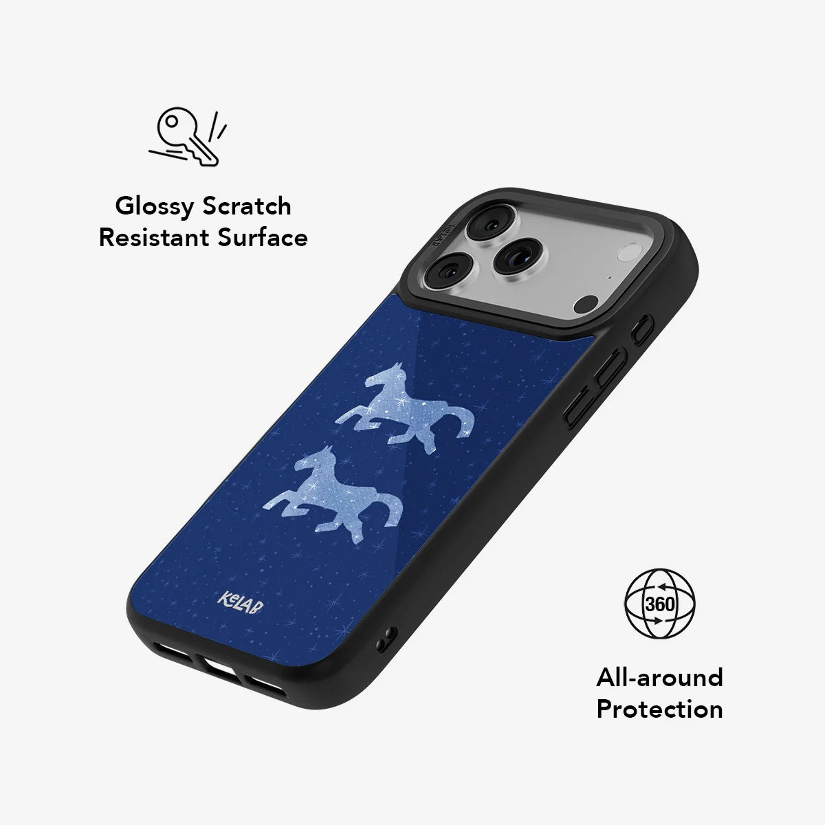 Pegasus Night | Blue Horse Phone Case