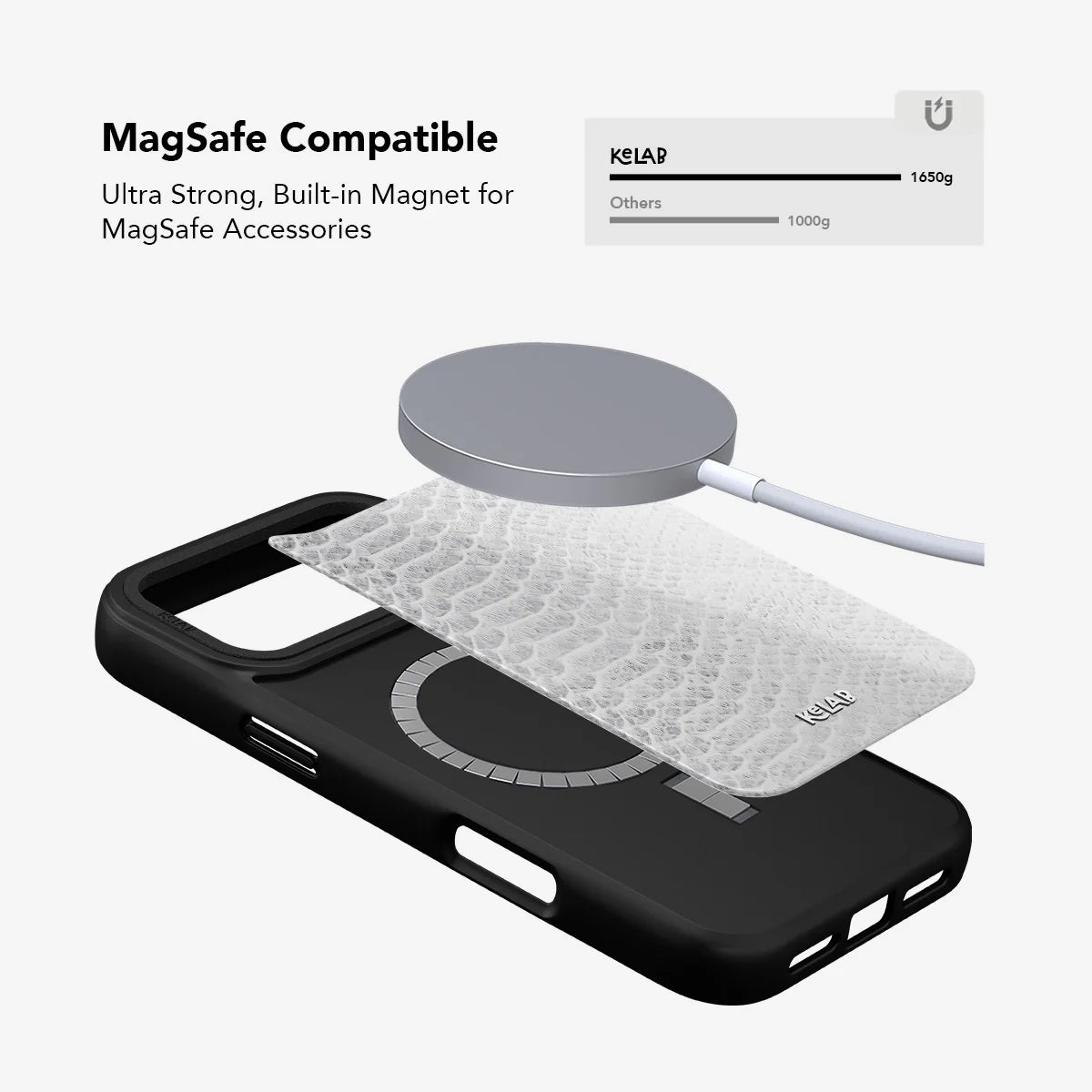 White Venom | Snake Skin Print Phone Case