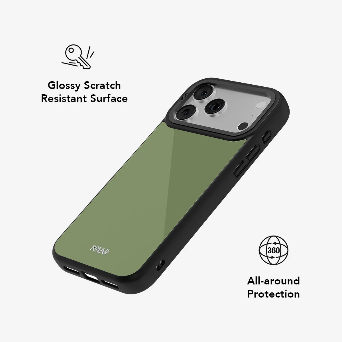 Matcha Bark | Solid Green Phone Case