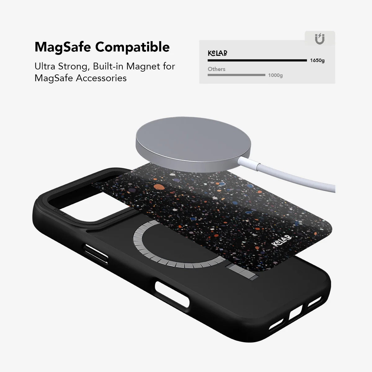 Obsidian Mist | Black Paint Splatter Phone Case