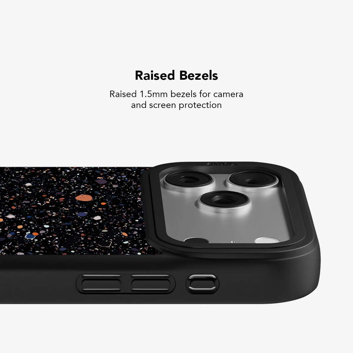 Obsidian Mist | Black Paint Splatter Phone Case