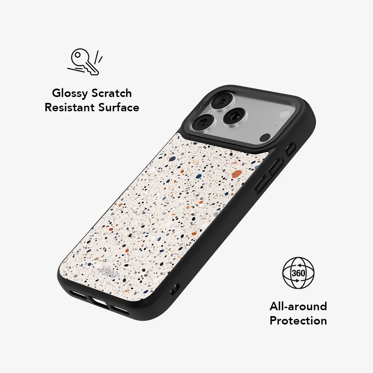 Ivory Haze | Ivory Paint Splatter Phone Case