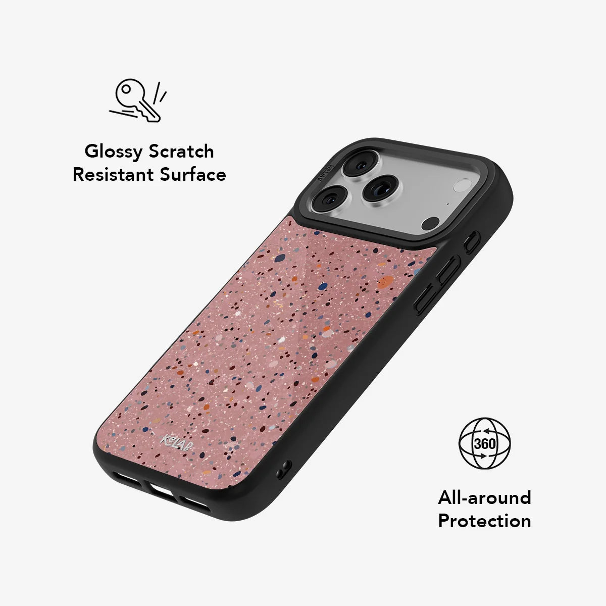 Rose Clay | Pink Paint Splatter Phone Case