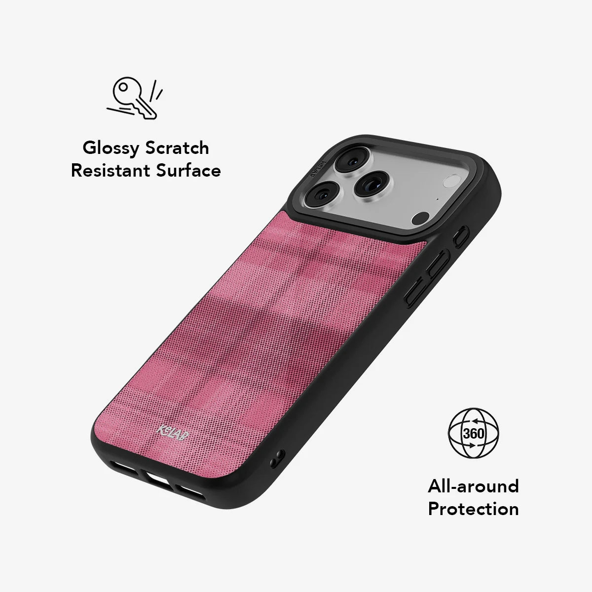 Rosé | Pink Flannel Minimalist Phone Case