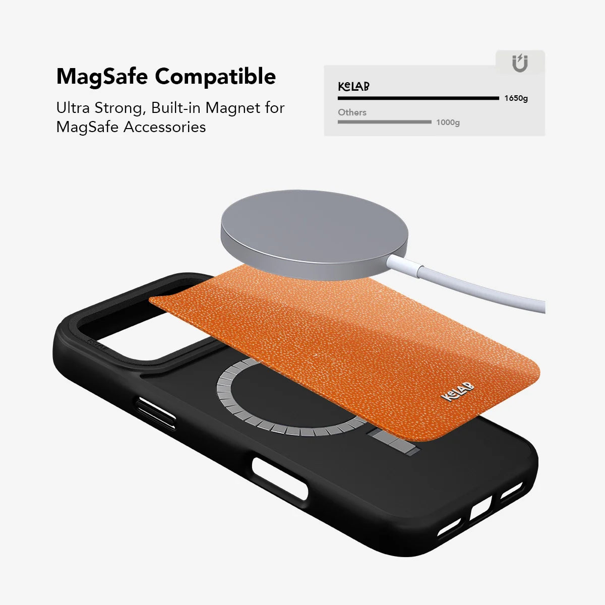 Tangerina | Stipple Electric Orange Phone Case