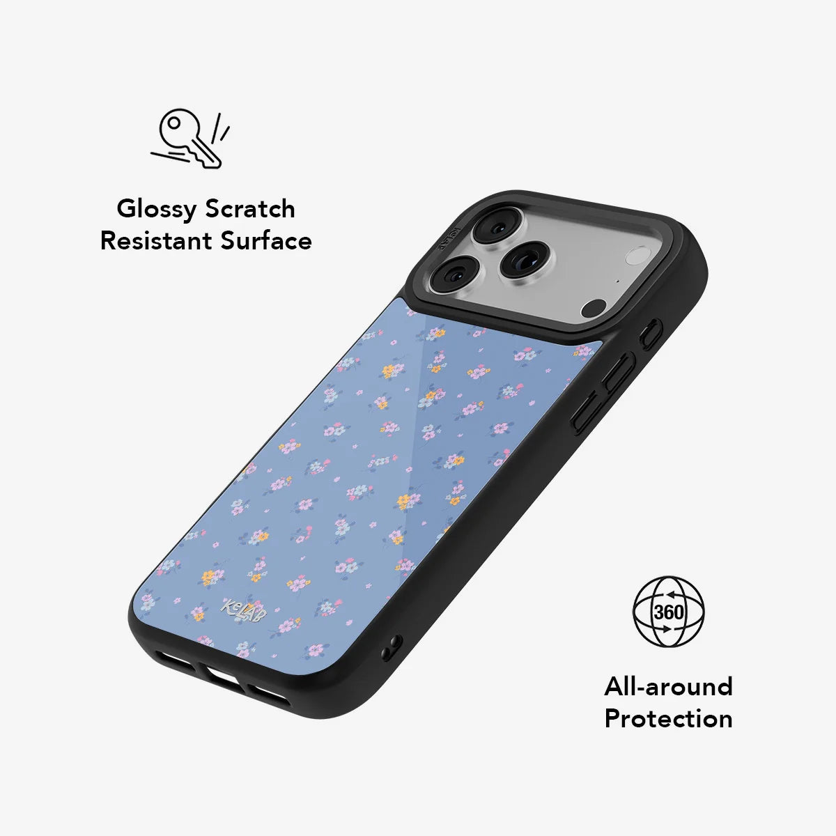 Tiny Meadow | Pastel Blue Floral Bouquet Phone Case