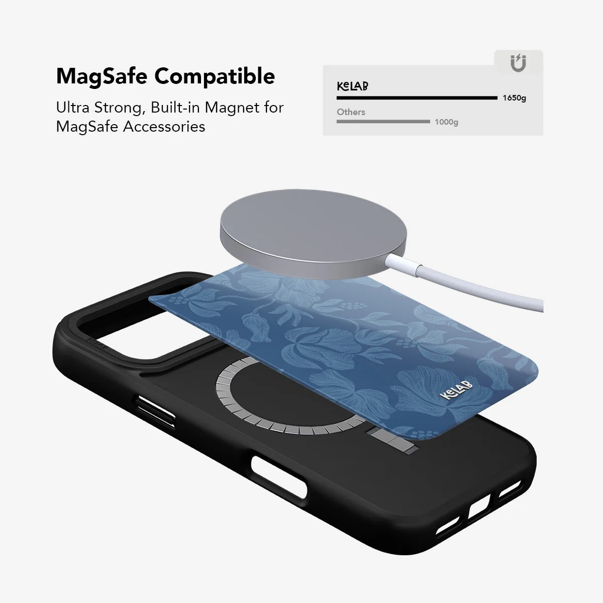 Cerulean | Dusty Blue Minimalist Floral Phone Case