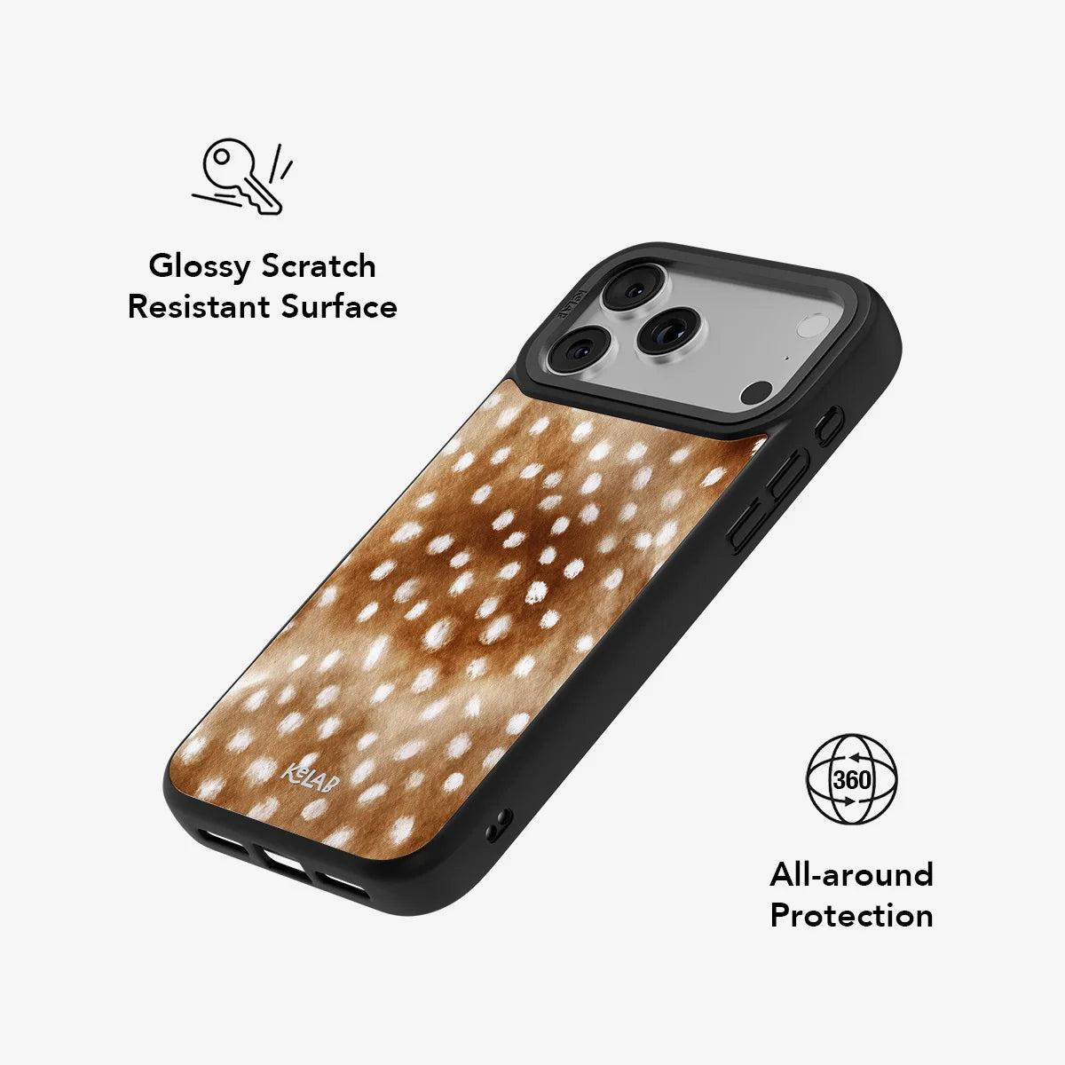 Doe Eyed Drift | Watercolor Fawn Print Phone Case